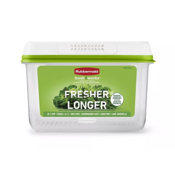 Contenedor Rubbermaid FreshWorks Saver de 4,3 L para productos