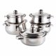 thumbnail image 1 of Batería de Cocina Acero Inoxidable 10 Piezas Plateado, 1 of 6