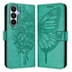 thumbnail image 1 of Funda Cartera Mariposa Para Samsung Galaxy S26 Pro Con Soporte Y Ranuras Para Tarjetas Verde, 1 of 6