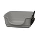 thumbnail image 4 of Caja De Arena Para Mascotas Con Tapa Abierta, Portátil, Fácil De Limpiar, Para Gatos De Interior, Color Gris, 4 of 5