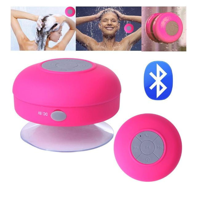 Shower. - Parlante Música Manos Libre Para Ducha Impermeable Agua/color Rosa.