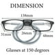 thumbnail image 4 of Gafas de lectura con soporte magnético para colgar en el cuello, gafas de lectura con imán unisex portátiles, montura telescópica con patas largas y marco para la cabeza., 4 of 5