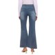 thumbnail image 3 of INSPIRE CHIC Pantalones Vaqueros de Maternidad para Mujeres, Corte Acampanado, Elásticos, de Tiro Medio, con Bajo Deshilachado, para Embarazo, Jeggings S Gris Azul, 3 of 6