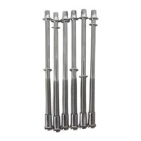 Bothyi - 6X Varillas De Tensión Tornillo Con Tuercas Para Piezas De Instrumentos Musicales De Tambor 6Mm X 100Mm