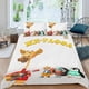 thumbnail image 2 of Gee-Raffa Conjunto de sábanas temático, trío de piezas, cómodo y amigable con la piel, diseño único, regalo de decoración para el hogar para familiares, amigos y fans, 90 cm * 190 cm, 2 of 6
