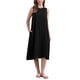 thumbnail image 1 of INSPIRE CHIC Vestidos de Lino para Mujer Regreso a Clases Cuello Redondo Ajuste Suelto Vestido Sin Mangas Casual con Bolsillos XL Negro, 1 of 6