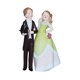 thumbnail image 3 of Adorno Para Tarta De Boda, Coleccionable, Romántico, Realista, Muñecos Para Tarta De Boda, Vestido Verde, 3 of 5