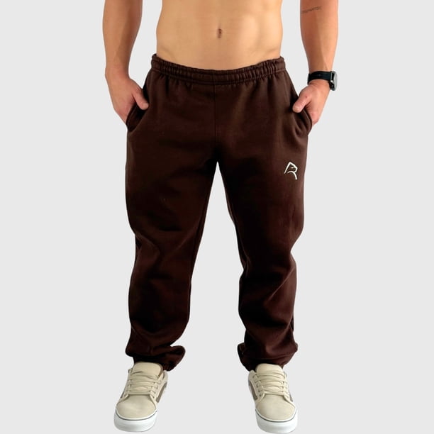 Pantalon Deportivo Jogger Relax Cotton Habano Hombre Konko