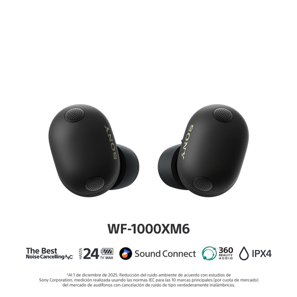 Audifonos Sony Wf1000Xm6B Negro Noise Cancelling, foto 7