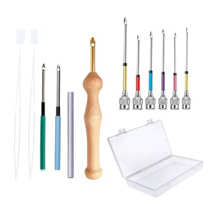 Bothyi - Kit De Bordado Con Aguja Perforadora De 12 Piezas Para Hacer Alfombras Para Adultos Que Hacen Punto C