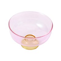 Magideal - Tazón De Postre De Vidrio, Taza De Parfait De Frutas, Tazón De Bagatela Con Patas, Tazón De Helado De Frutero Para Cumpleaños, Condimento De Postre De Rosa