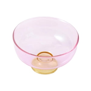 Magideal - Tazón De Postre De Vidrio, Taza De Parfait De Frutas, Tazón De Bagatela Con Patas, Tazón De Helado De Frutero Para Cumpleaños, Condimento De Postre De Rosa