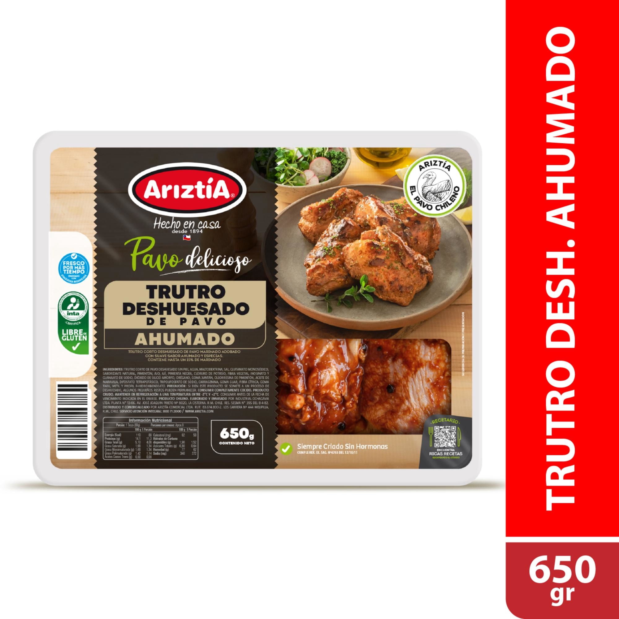 Truto Deshuesado De Pavo Ahumado 650 g Ariztia
