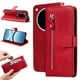 thumbnail image 5 of Funda con Cremallera para OPPO Find X8, Carcasa Cartera de Cuero PU con Soporte y Tarjetero, 5 of 6