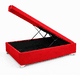 thumbnail image 2 of Base Cama Baúl 2 Plazas FELPA Rojo LORE | Diseño Premium + Gran Almacenaje, 2 of 4
