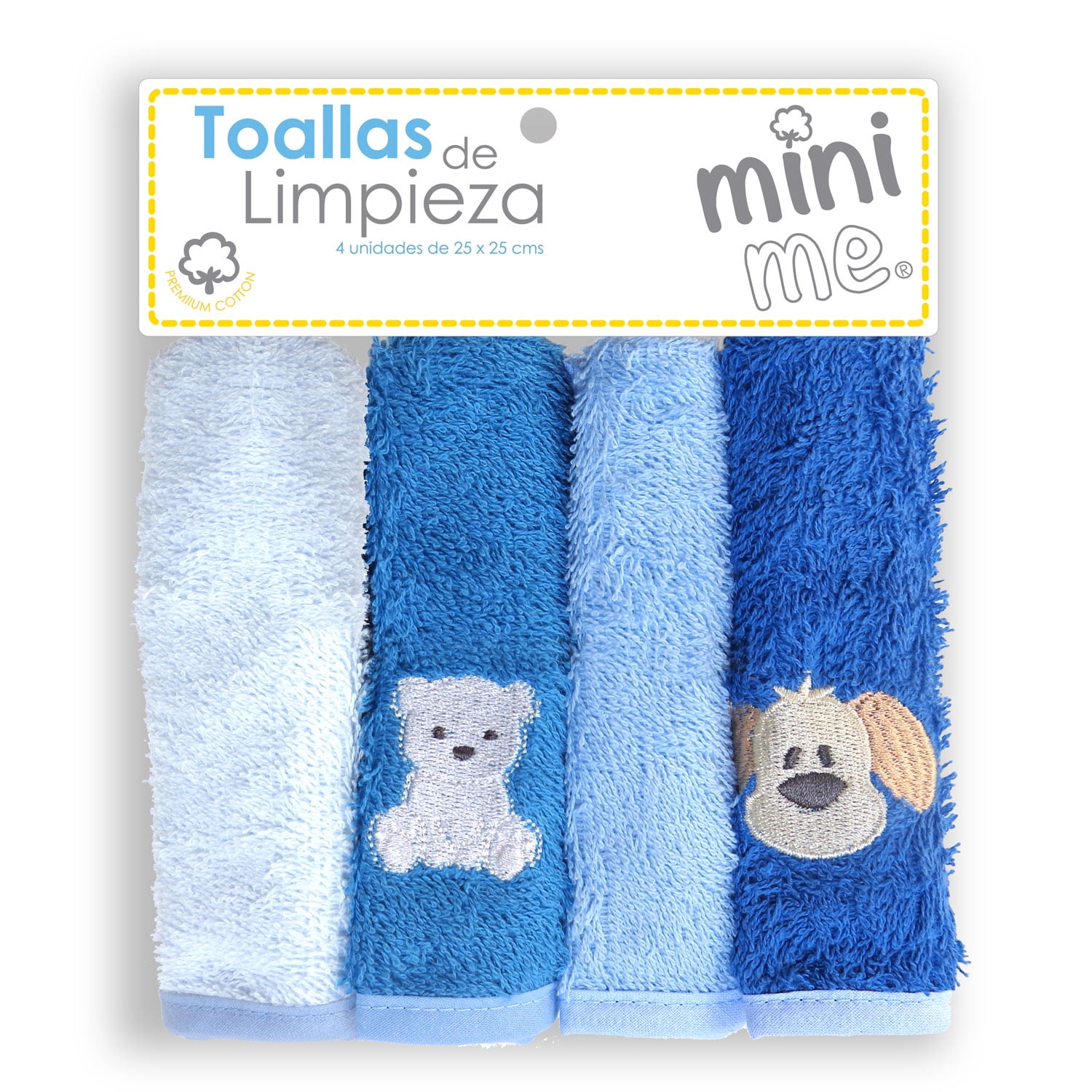 Mini Me - Toallas De Limpieza Para Bebé Celeste