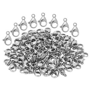 Bothyi - 200X Cierres De Langosta De Aleación Ganchos A Presión Diy Fabricación De Joyas Llavero Plata