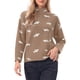 thumbnail image 1 of INSPIRE CHIC Suéter de Manga Larga para Mujer Cuello Simulado Casual Jersey de Punto Tops S Caqui, 1 of 6