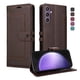 thumbnail image 1 of Premium Wallet Case for Samsung Galaxy S23 FE with Card Slots & Kickstand, Flip Cover Brown, 1 of 6