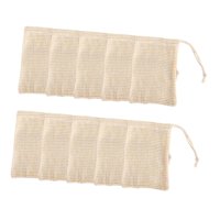 Ioensy - 10X Bolsa De Jabón Bolsa De Malla Para Jabón Red De Espuma Para Jabón Exfoliante Viaje Sin Cuentas