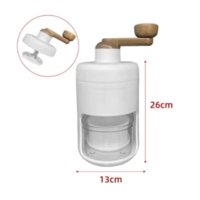 Genérico - Maquina Triturador De Hielo Granizado Blanca