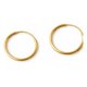 thumbnail image 1 of Aros Argolla Tubo 8mm Oro 18k 1.15gr Mujer Niñas Clásicas Dorado, 1 of 6