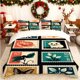 thumbnail image 1 of Floral Stamp Printed Duvet Cover Set Includes a Soft Duvet Cover and Two Pillowcases Skin-friendly and Breathable Suitable for Home Bedrooms/guest Rooms All-sea, 1 of 1