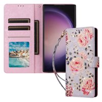 Foxdock Funda Tipo Cartera Floral Para Samsung Galaxy A54 5G ,Funda Con Tapa De Cuero Pu, Protección Antigolpes Con Ranuras Para Tarjetas Y Soporte