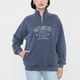 thumbnail image 3 of Polerón Mujer Half Zipper Gris Corona, 3 of 5