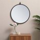 thumbnail image 2 of Espejo de Pared Redondo Rowan 46 cm Negro Elegant Decor, 2 of 7