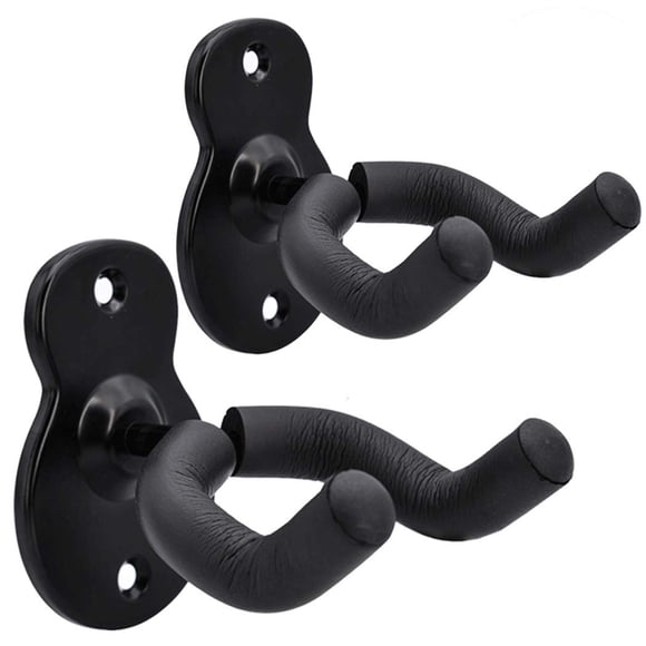 Colgador de guitarra Sound Harbor, paquete de 2, metal negro