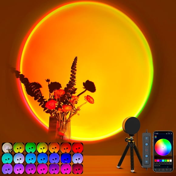 Proyector Sunset Lamp XEBKOR Multicolor LED para dormitorio