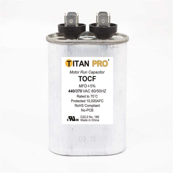 Capacitor Packard TOCF12.5 Titan PRO 12.5 MFD 440/370 V Ovalado