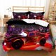 thumbnail image 1 of Boy Bedclothes Bed Linen Gift Kids Theme Bedding Set Quilt Cover Lightning McQueen Bedding Sets Cartoon Cars Duvet Cover Bed Sheets, 1 of 5