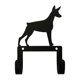 thumbnail image 1 of Gancho de pared para correa y collar de perro Doberman de hierro forjado Village, 1 of 1