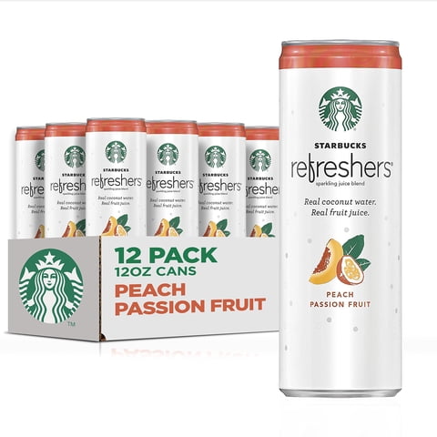 Bebida De Jugo Starbucks Refreshers Durazno Y Maracuyá 355