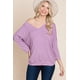 thumbnail image 1 of Top Casual Modal Con Mangas 3 4 Y Mangas Dolman De Canalé Liso, 1 of 5