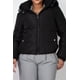 thumbnail image 4 of Chaqueta Acolchada Saronite Con Cierre Y Capucha De Piel Sintética Negro Mujer, 4 of 5