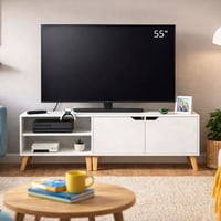Velazio - Mueble Para Tv Rack 140 Cm Blanco