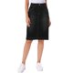 thumbnail image 1 of INSPIRE CHIC Falda de Mezclilla para Mujer de Cintura Alta con Bolsillos Traseros y Abertura, Falda Lápiz a la Rodilla L Negro, 1 of 6