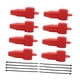thumbnail image 5 of 8 Piezas De Cubiertas De Terminales De Silicona Genéricas Universales Para Automóviles, Barcos, Vehículos Todo Terreno, Color Rojo, 5 of 5