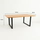 thumbnail image 4 of Mesa de Comedor Estilo Industrial 140x90 - Madera Clara, 4 of 7