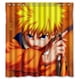 thumbnail image 1 of Cortina de ducha Naruto Uzumaki, juego de cortina de baño con ganchos, tamaño 66 x 72 pulgadas, 1 of 3