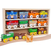 Motores De Tren Y Vagones De Madera Orbrium 12 (18 Unidades) Con Animales