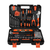 Genérico - Kit Caja De Herramienta Profesional Multiusos 100 Piezas Naranja