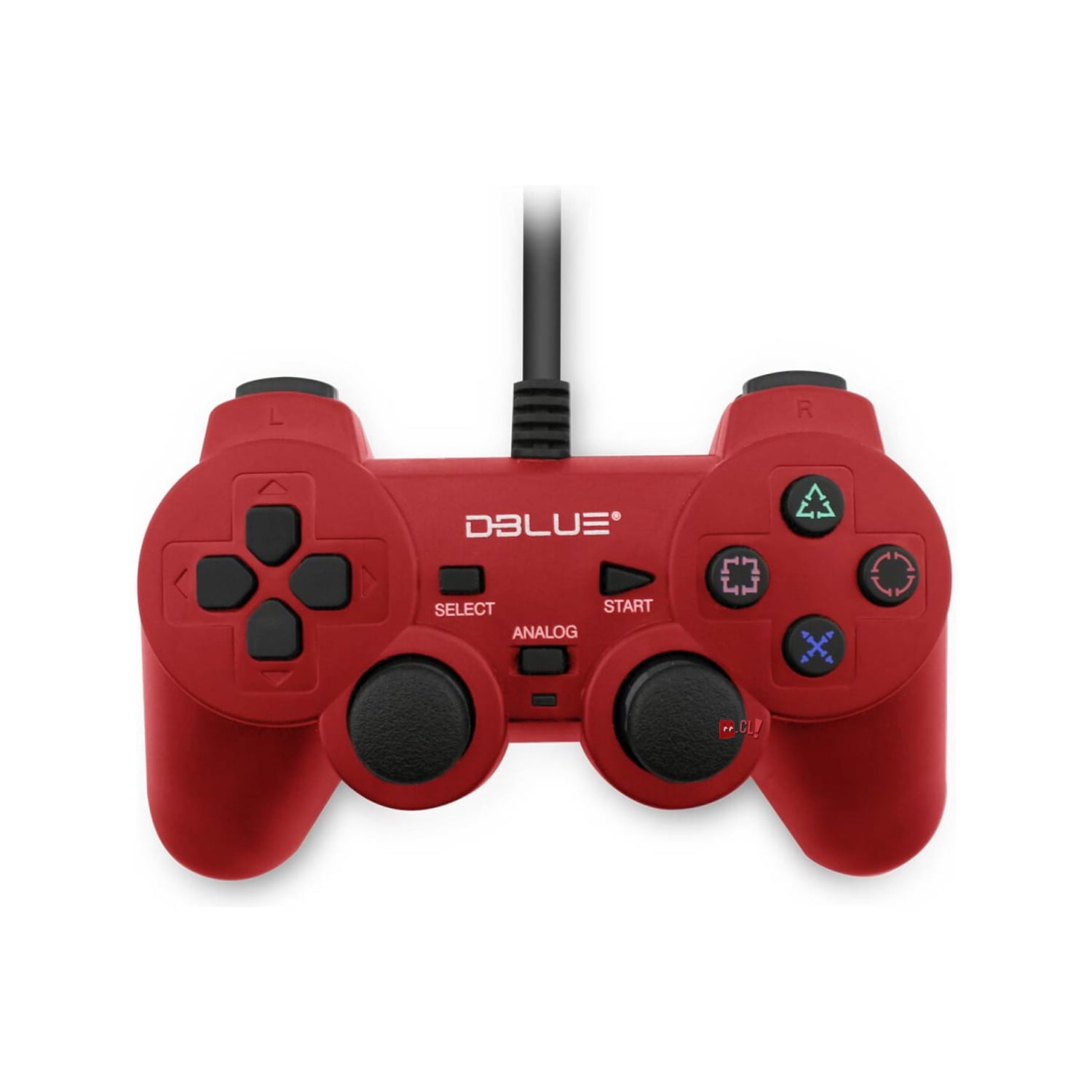 Dblue - Joystick Usb Pc Con Vibración Color Rojo - Ps