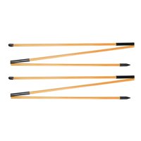 Ioensy - 2X Golf Swing Trainer Plegable 48 Pulgadas Palos De Alineación De Golf Ayuda De Entrenamiento Naranja