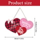 thumbnail image 3 of Letrero de San Valentín para puerta, diseño de corazón de San Valentín, para colgar en la pared, para mesa, ventana, puerta, decoración de pared, 3 of 5