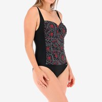 Traje Baño Drapeado Flores Mujer 32851-167