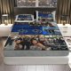 thumbnail image 1 of Police TV Show Themed Fitted Sheet Set Coreless, Holiday Theme, Soft and Breathable Polyester Bedding, Machine Washable, 1 of 1